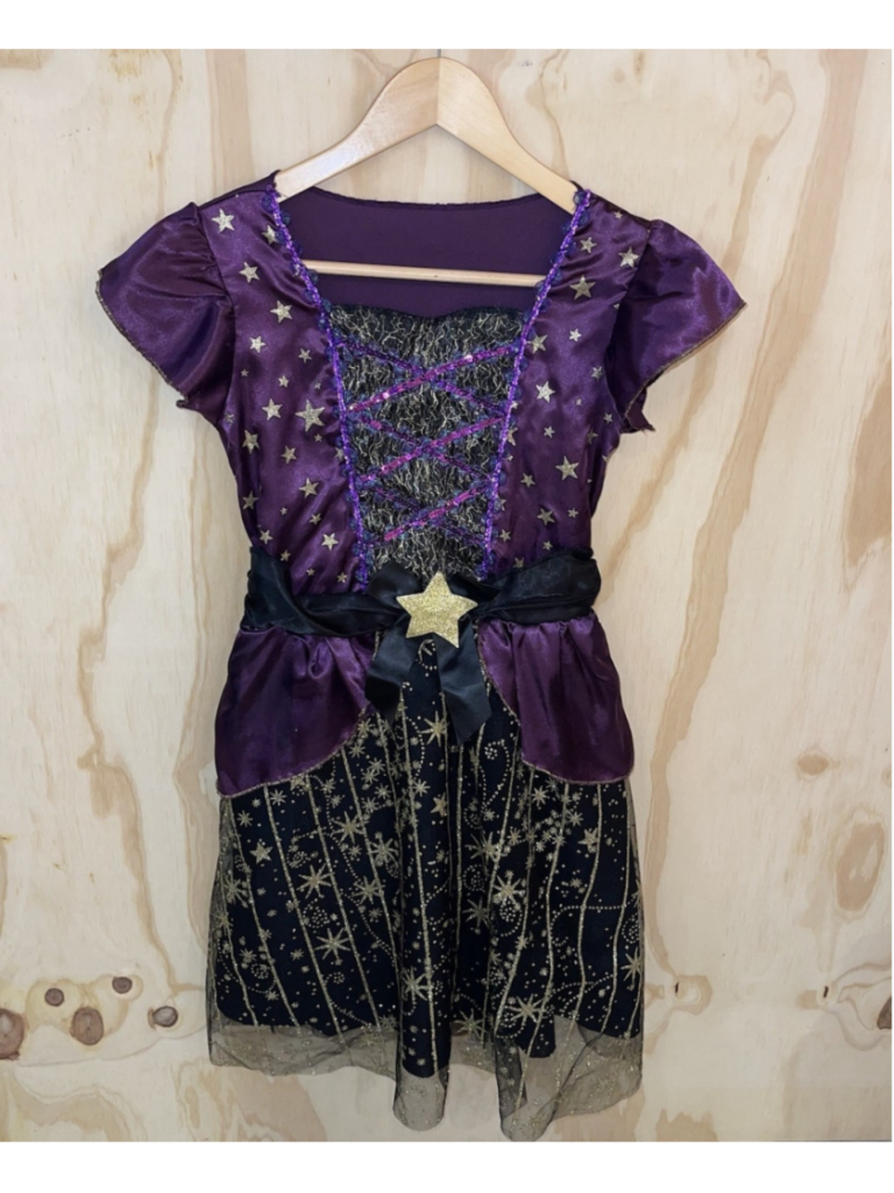 Wesprex Girls Scarry Halloween Witch Costume Sz Large Dress Only Bewitched Goth